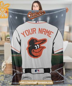 Baltimore Orioles Jersey MLB Personalized Jersey - Custom Name Baseball Blanket