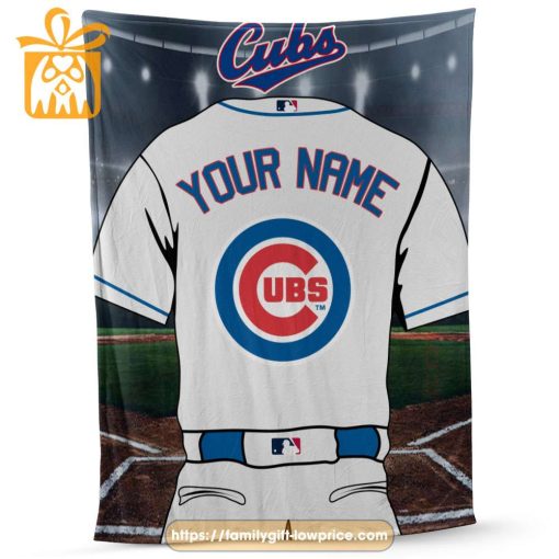 Chicago Cubs Jersey MLB Personalized Jersey – Custom Name Baseball Blanket