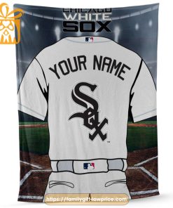 Chicago White Sox Jersey MLB Personalized Jersey – Custom Name Baseball Blanket