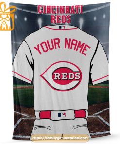 Cincinnati Reds Jersey MLB Personalized Jersey - Custom Name Baseball Blanket