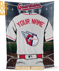 Cleveland Guardians Jersey MLB Personalized Jersey - Custom Name Baseball Blanket