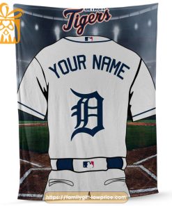 Detroit Tigers Jersey MLB Personalized Jersey – Custom Name Baseball Blanket