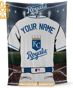 Kansas City Royals Jersey MLB Personalized Jersey – Custom Name Baseball Blanket