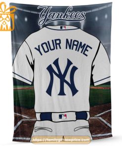 New York Yankees Jersey MLB Personalized Jersey - Custom Name Baseball Blanket