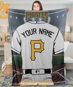 Pittsburgh Pirates Jersey MLB Personalized Jersey - Custom Name Baseball Blanket