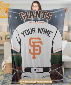 San Francisco Giants Jersey MLB Personalized Jersey - Custom Name Baseball Blanket