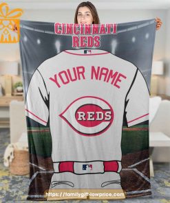 Cincinnati Reds Jersey MLB Personalized Jersey - Custom Name Baseball Blanket