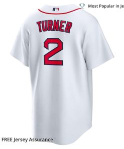 Men's Boston Red Sox Justin Turner Jerseys, Nike White/Red Home MLB Replica Jersey - Best MLB Jerseys