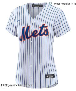 Women's New York Mets Verlander Jersey, Nike White/Royal Home MLB Replica Jersey - Best MLB Jerseys