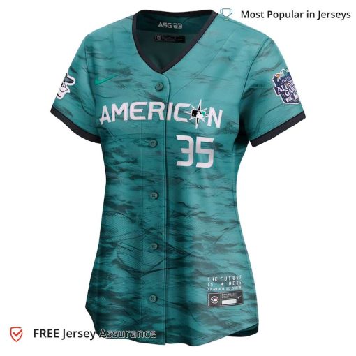 Women’s American League Adley Rutschman Jersey, Nike Teal 2023 MLB All Star Jersey – Best MLB Jerseys