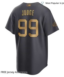 Men's New York Yankees Aaron Judge All Star Jersey, Nike Charcoal 2022 MLB Replica Jersey - Best MLB Jerseys