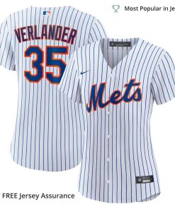 Women’s New York Mets Verlander Jersey, Nike White/Royal Home MLB Replica Jersey – Best MLB Jerseys