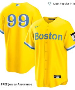 Men's Boston Red Sox Alex Verdugo Jersey, Nike Gold City Connect MLB Replica Jersey - Best MLB Jerseys