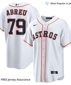 Men’s Houston Astros Jose Abreu Jersey, Nike White Home MLB Replica Jersey – Best MLB Jerseys