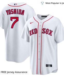 Men’s Boston Red Sox Masataka Yoshida Jersey, Nike White Home MLB Replica Jersey – Best MLB Jerseys