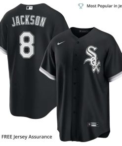 Men’s Bo Jackson White Sox Jersey, Nike Black Alternate Cooperstown Collection MLB Replica Jersey – Best MLB Jerseys