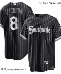Men's Bo Jackson White Sox Jersey, Nike Black City Connect MLB Replica Jersey - Best MLB Jerseys