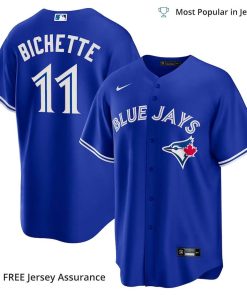 Men's Toronto Blue Jays Bo Bichette Jersey, Nike Royal Alternate MLB Replica Jersey - Best MLB Jerseys