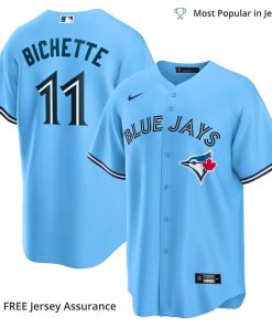 Men’s Toronto Blue Jays Bo Bichette Jersey, Nike Powder Blue Alternate MLB Replica Jersey – Best MLB Jerseys