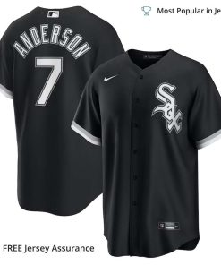 Men’s Chicago White Sox Tim Anderson Jersey, Nike Black Alternate MLB Replica Jersey – Best MLB Jerseys