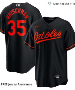Men's Baltimore Orioles Adley Futschman Jersey Nike Black Alternate MLB Replica Jersey - Best MLB Jerseys