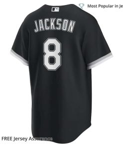 Men's Bo Jackson White Sox Jersey, Nike Black Alternate Cooperstown Collection MLB Replica Jersey - Best MLB Jerseys