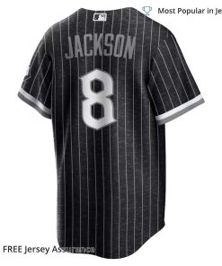 Men's Bo Jackson White Sox Jersey, Nike Black City Connect MLB Replica Jersey - Best MLB Jerseys