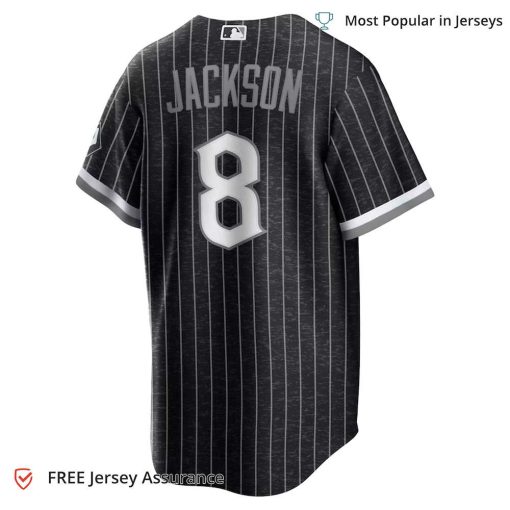 Men’s Bo Jackson White Sox Jersey, Nike Black City Connect MLB Replica Jersey – Best MLB Jerseys