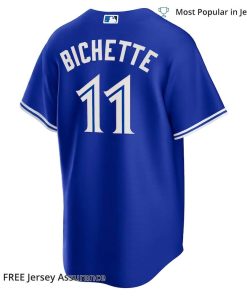 Men's Toronto Blue Jays Bo Bichette Jersey, Nike Royal Alternate MLB Replica Jersey - Best MLB Jerseys