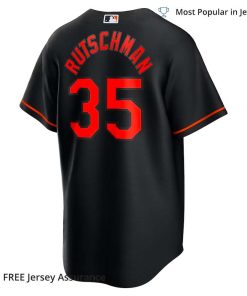 Men's Baltimore Orioles Adley Futschman Jersey Nike Black Alternate MLB Replica Jersey - Best MLB Jerseys