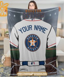 Houston Astros Jersey MLB Personalized Jersey - Custom Name Baseball Blanket