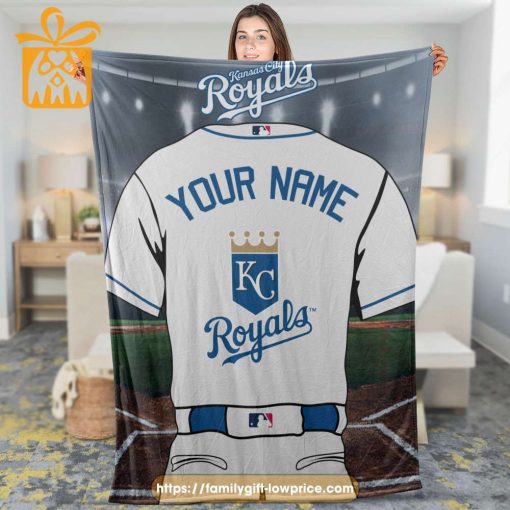 Kansas City Royals Jersey MLB Personalized Jersey – Custom Name Baseball Blanket