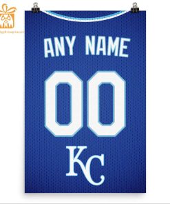 Custom Kansas City Royals Jersey Poster Print - Perfect for Your Man Cave, Home Office, or Game Room