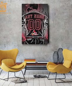 Personalized St. Louis Cardinals Jersey Neon Poster Wall Art with Name and Number - A Unique Gift for Any Fan