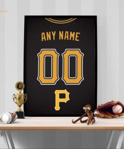Custom Pittsburgh Pirates Jersey Poster Print – Perfect for Your Man Cave, Home Office, or Game Room
