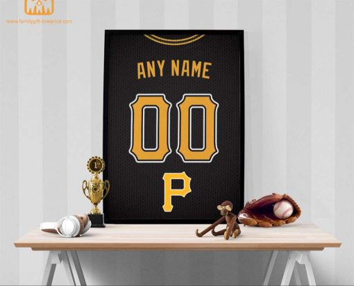 Custom Pittsburgh Pirates Jersey Poster Print – Perfect for Your Man Cave, Home Office, or Game Room