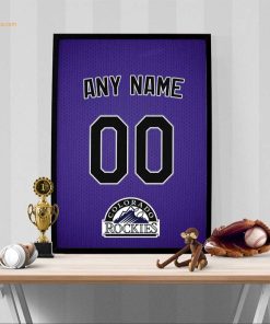 Custom Colorado Rockies Jersey Poster Print – Perfect for Your Man Cave, Home Office, or Game Room