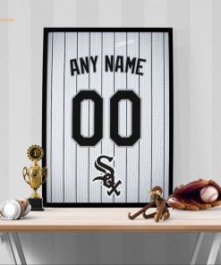 Custom Chicago White Sox Jersey Poster Print - Perfect for Your Man Cave, Home Office, or Game Room