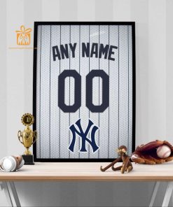 Custom New York Yankees Jersey Poster Print - Perfect for Your Man Cave, Home Office, or Game Room