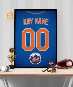 Custom New York Mets Jersey Poster Print – Perfect for Your Man Cave, Home Office, or Game Room