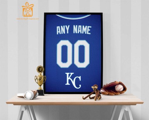 Custom Kansas City Royals Jersey Poster Print – Perfect for Your Man Cave, Home Office, or Game Room