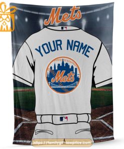 New York Mets Jersey MLB Personalized Jersey – Custom Name Baseball Blanket