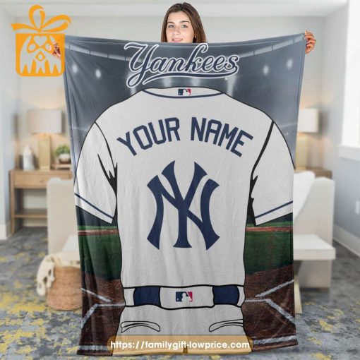 New York Yankees Jersey MLB Personalized Jersey – Custom Name Baseball Blanket
