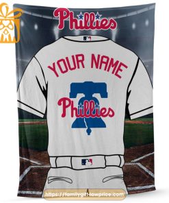 Philadelphia Phillies Jersey MLB Personalized Jersey - Custom Name Baseball Blanket
