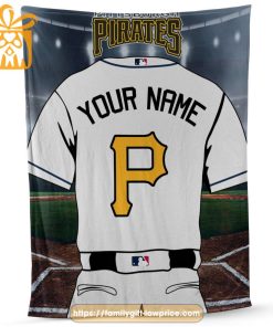 Pittsburgh Pirates Jersey MLB Personalized Jersey – Custom Name Baseball Blanket