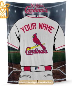 St Louis Cardinals Jersey MLB Personalized Jersey – Custom Name Baseball Blanket