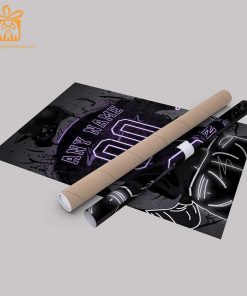 Personalized Colorado Rockies Jersey Neon Poster Wall Art with Name and Number - A Unique Gift for Any Fan