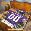 Custom Minnesota Vikings Blanket – Personalized NFL Name & Number Gift