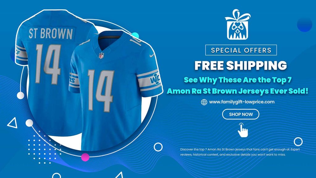 Detroit Lions Amon-Ra St. Brown Jerseys, Shirts, Apparel, Gear