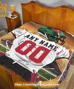 Tampa Bay Buccaneers Blanket - Personalized NFL Blanket with Custom Name & Number | Unique Fan Gift